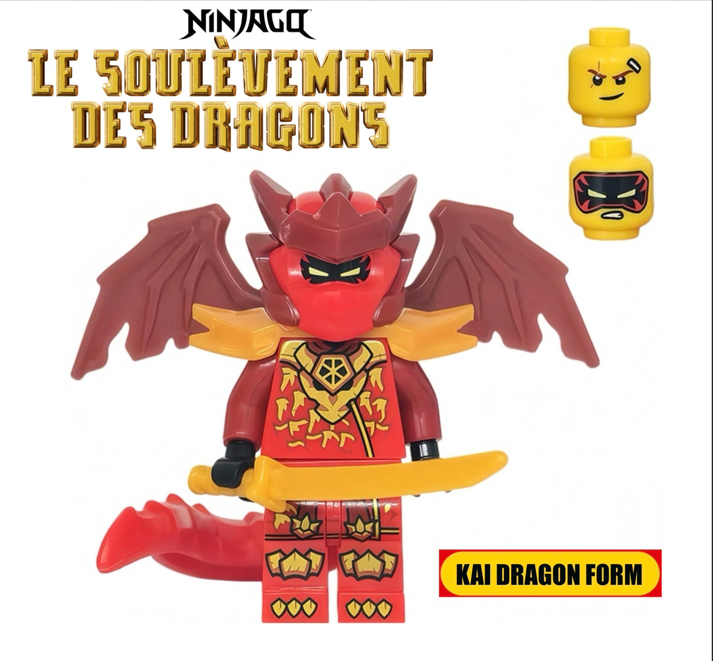 ⭐️ ⭐️MINIFIGURE NINJAGO UNIVERS: KAI DRAGON FORM ⭐️ ⭐️ CUSTOM Disponibilité fin avril 2026