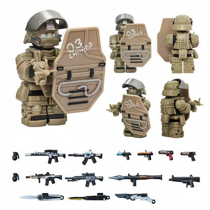 ♥️♥️MINIFIGURE VIDEO GAMES DELTA FORCE UNIVERS: DEAP SEA BLUE TITAN (version A)♥️♥️custom