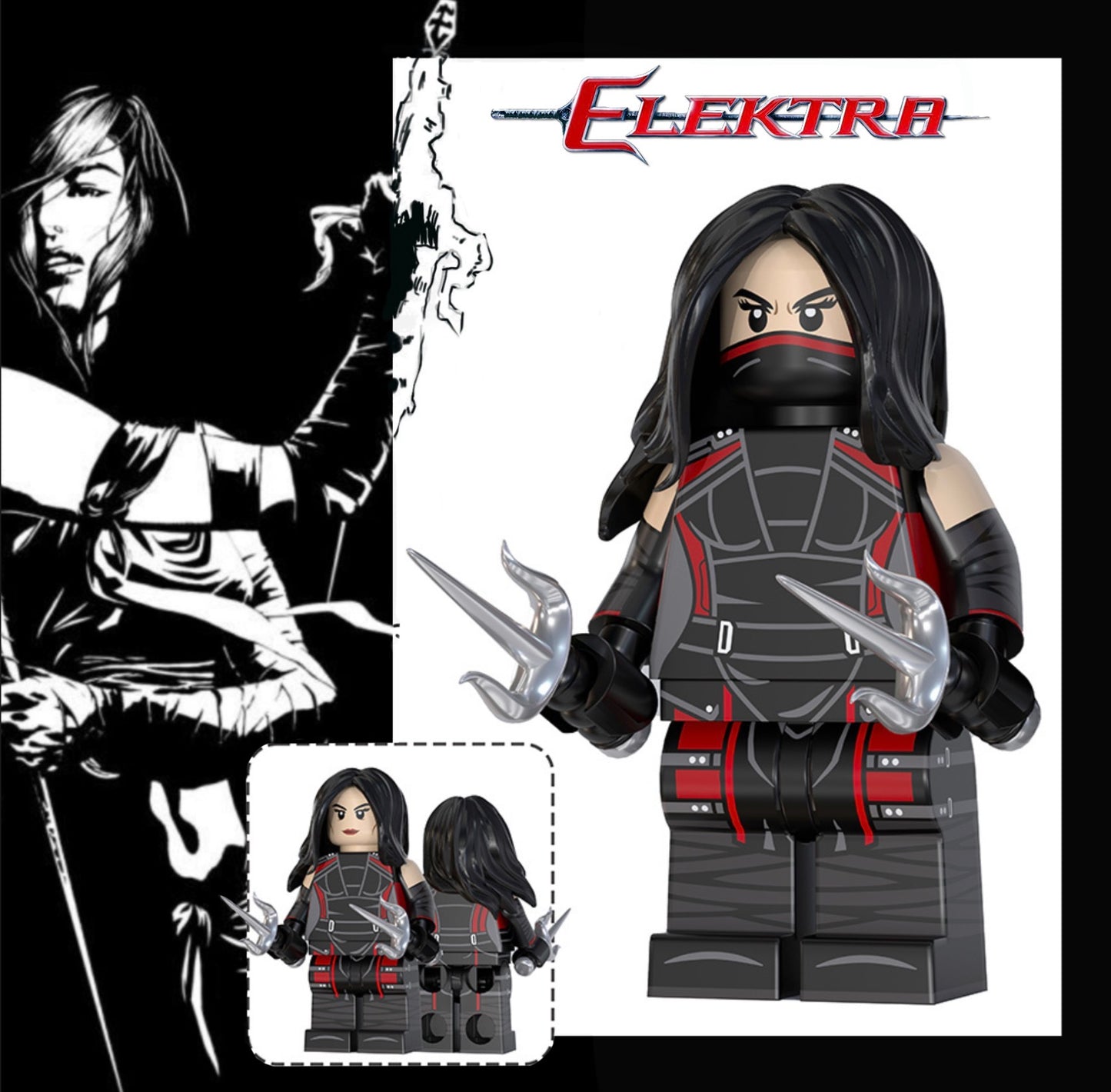 PREVENTE MINIFIGURE MARVEL UNIVERS: ELECTRA Custom Disponibilité fin août 2026