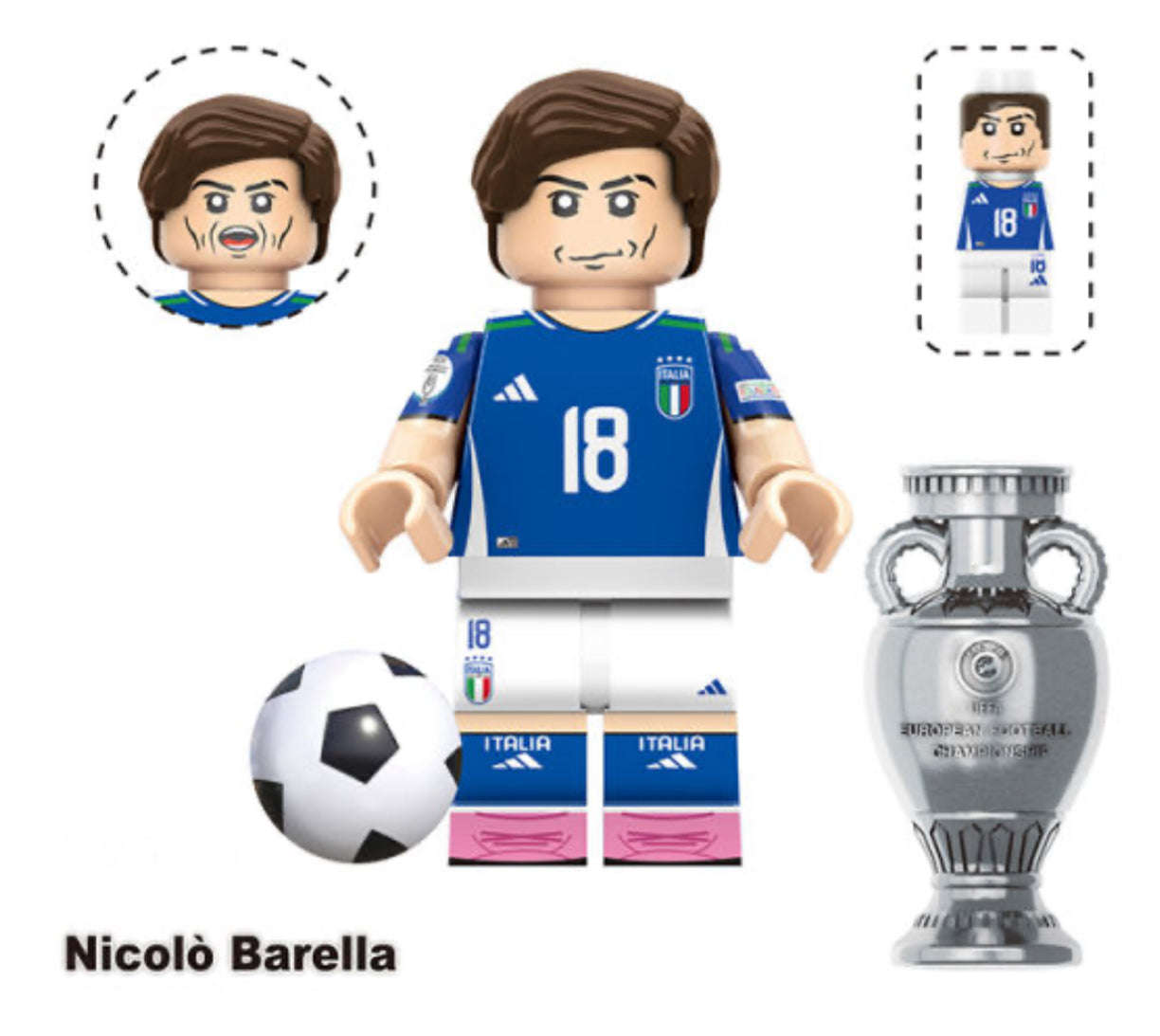 MINIFIGURE FOOTBALL UNIVERS ⚽️: NICOLÒ BARELLA custom