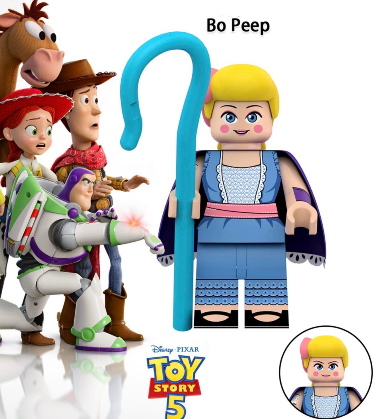 PREVENTE MINIFIGURE DISNEY TOY STORY UNIVERS: BO PEEP (la bergère) CUSTOM Disponibilité mi-septembre 2026