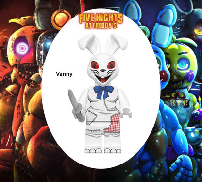 PREVENTE MINIFIGURE HORREUR UNIVERS: VANNY "FIVE NIGHTS AT FREDDY’S" CUSTOM disponibilité fin décembre 2025