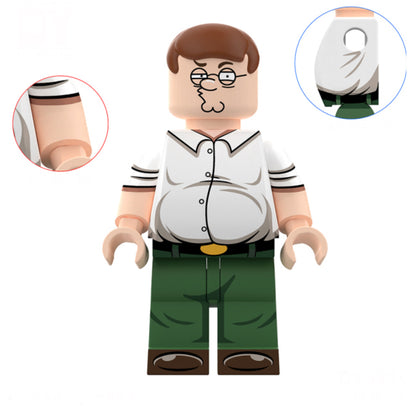 PREVENTE MINIFIGURE FAMILY GUY UNIVERS: PETER GRIFFIN (VERSION A) Custom Disponibilité fin septembre 2025