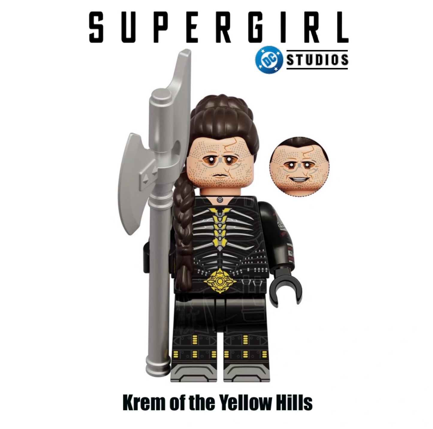 PREVENTE MINIFIGURE DC UNIVERS: KREMOF THE YELLOW MILLS Custom Disponibilité fin septembre 2026
