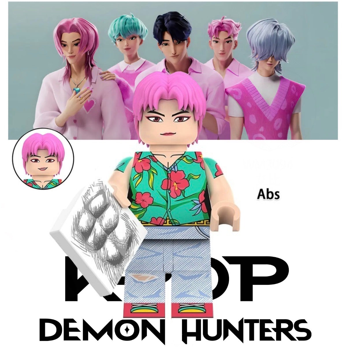 ♥️♥️♥️MINIFIGURE K-POP DÉMON HUNTER UNIVERS : ABS ♥️♥️♥️custom