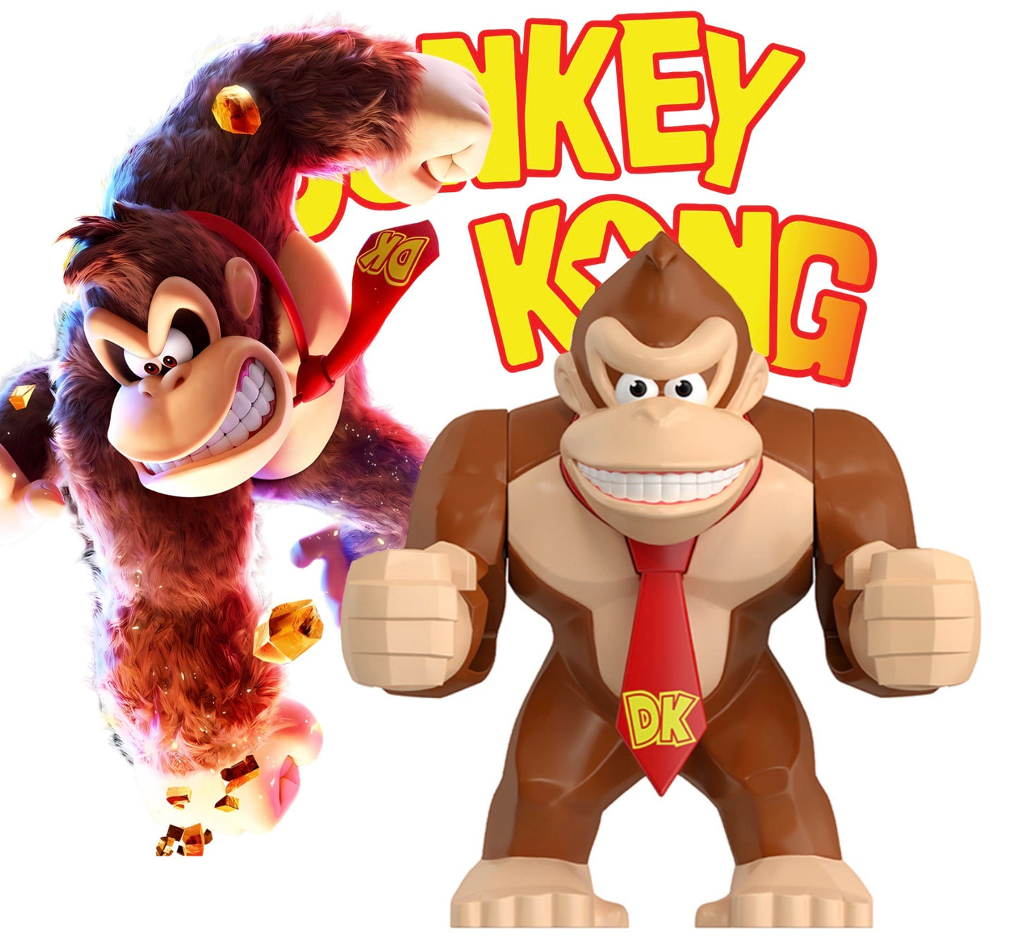 BIG MINIFIGURE MARIO BROS UNIVERS: DONKEY KONG custom