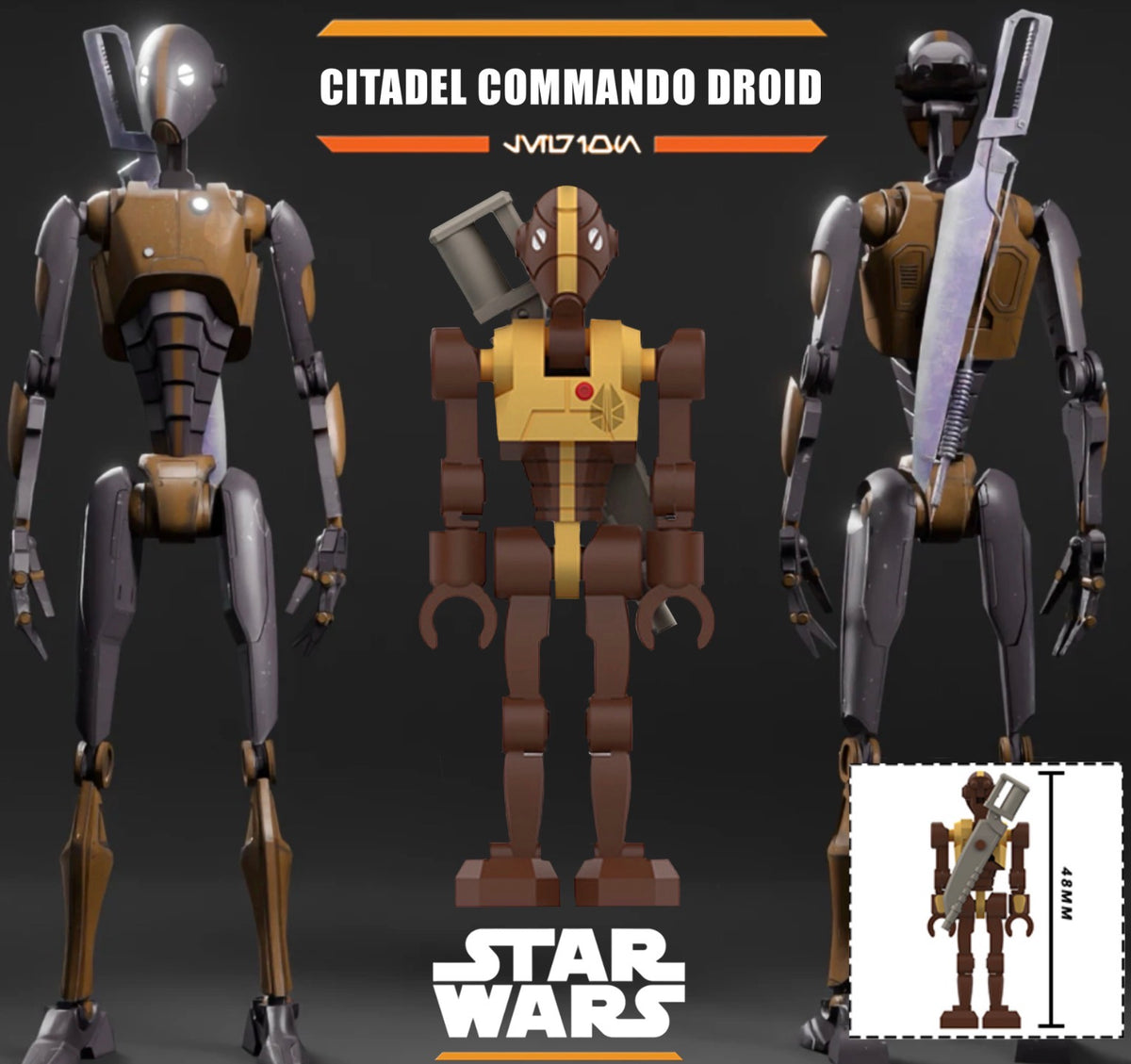 PREVENTE MINIFIGURE STAR WARS UNIVERS: COMMANDO DROID Custom Disponibilité Novembre 2026