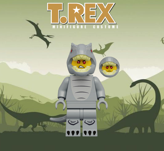 MINIFIGURE DÉGUISEMENT UNIVERS: T-REX custom