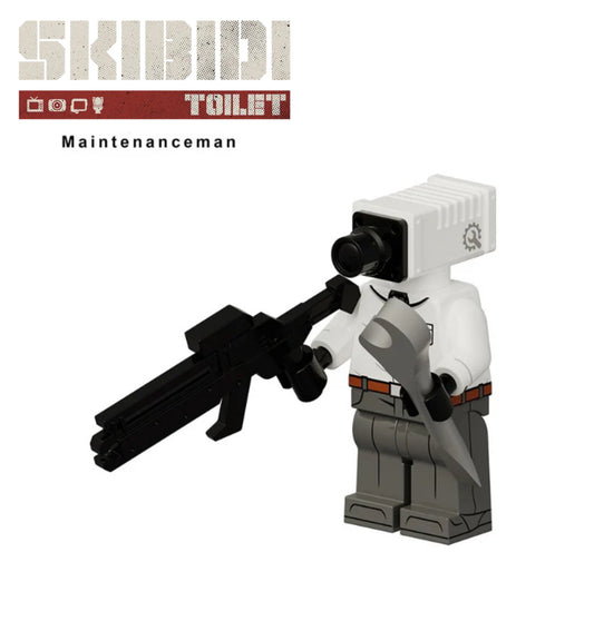 ♥️♥️♥️MINIFIGURE SKIBIDI TOILET: MAINTENANCEMAN ♥️♥️♥️custom