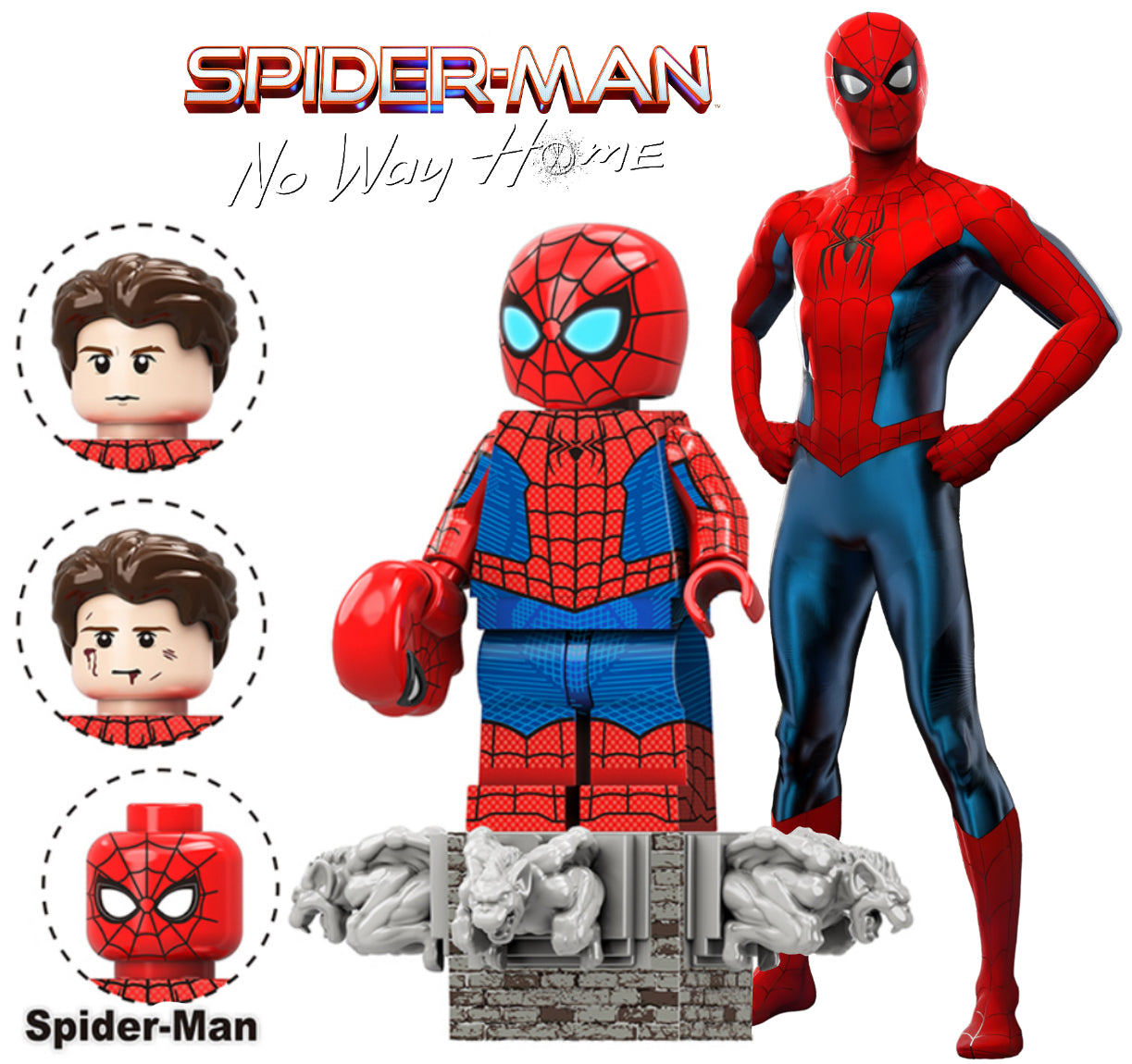PREVENTE MINIFIGURE MARVEL UNIVERS: SPIDERMAN NO WAY HOME custom Disponibilité Juin 2025