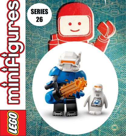 MINIFIGURE SPACE SÉRIES 26: Ice Planet Redux with Space Penguin "socle+fascicule" custom