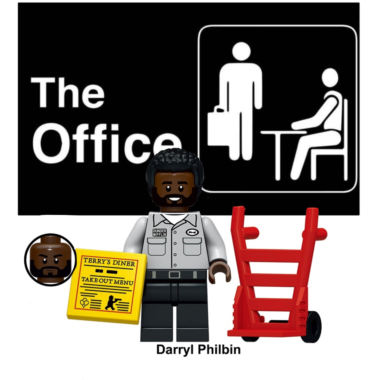 MINIFIGURE THE OFFICE UNIVERS: DARRYL PHILBIN Custom
