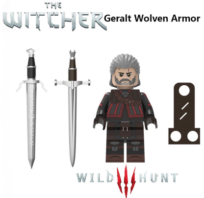 ⭐️⭐️⭐️MINIFIGURE THE WITCHER: GERALT WOLVEN ARMOR ⭐️⭐️⭐️custom