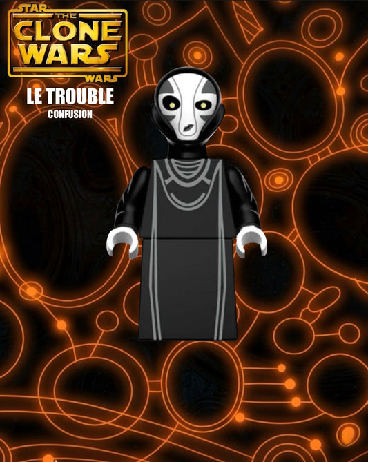 MINIFIGURE STAR WARS UNIVERS:PRÊTRESSE DE LA FORCE (LE TROUBLE) Custom