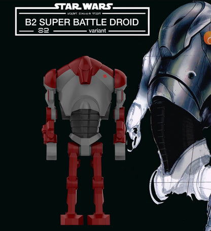 PREVENTE MINIFIGURE STAR WARS UNIVERS: B2 SUPER BATTLE DROID (NEW SCULT 2026) Custom Disponibilité Novembre 2026
