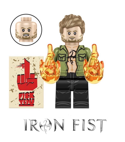 ⭐️⭐️MINIFIGURE MARVEL UNIVERS: IRON FIST ⭐️⭐️custom