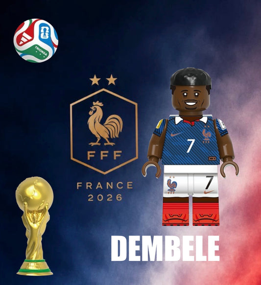 PREVENTE MINIFIGURE FOOTBALL UNIVERS: DEMBELE custom DISPONIBILITÉ DEBUT NOVEMBRE 2026