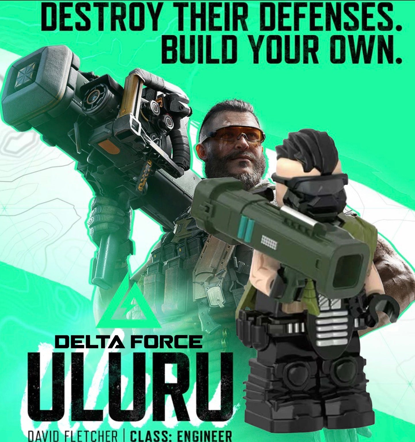 ♥️♥️MINIFIGURE VIDEO GAMES DELTA FORCE UNIVERS: CANNON LULU ♥️♥️custom Disponibilité MAI 2026