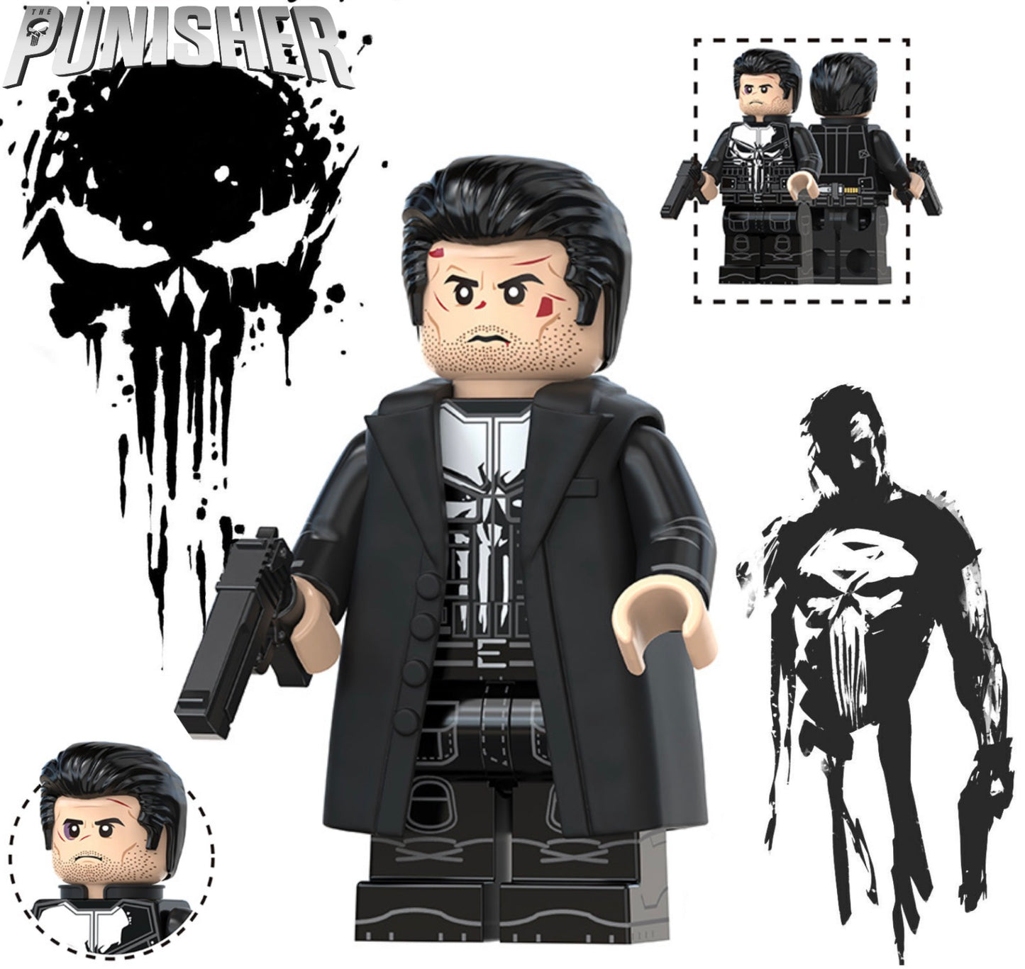 PREVENTE MINIFIGURE MARVEL UNIVERS: THE PUNISHER Custom Disponibilité fin août 2026