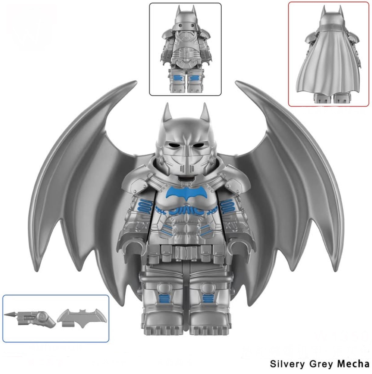♥️♥️♥️MINIFIGURE DC UNIVERS: BATMAN MECHA (SILVER) ♥️♥️♥️custom