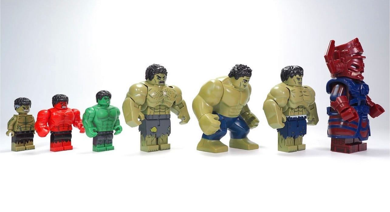 ♥️♥️♥️BIG MINIFIGURE MARVEL UNIVERS: HULK (A) ♥️♥️♥️custom