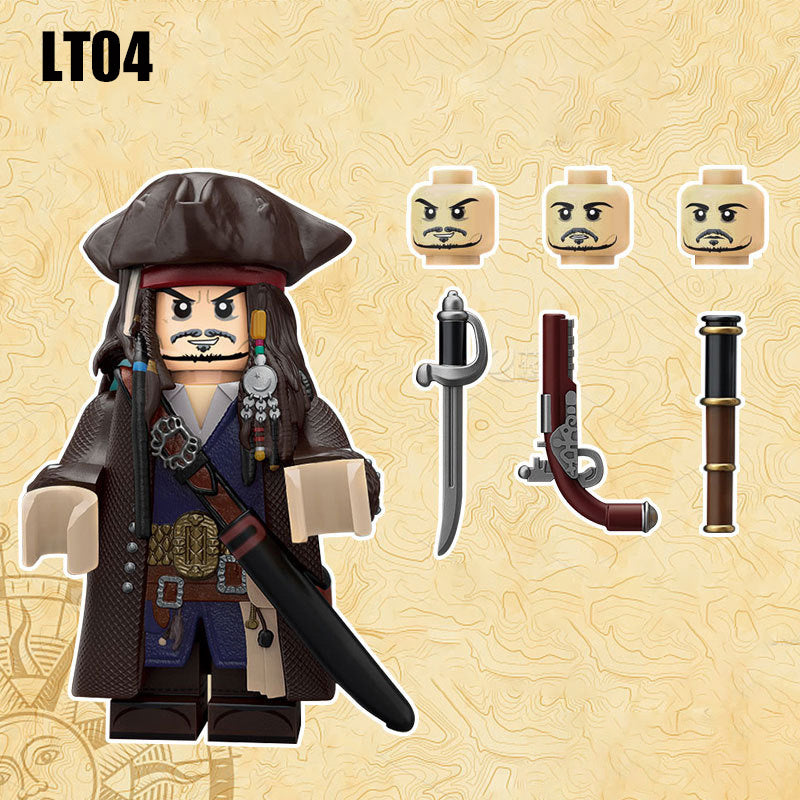SUPERBE⭐️⭐️⭐️MINIFIGURE DISNEY UNIVERS EDITION LIMITÉE : JACK SPARROW (Version B)⭐️⭐️⭐️custom