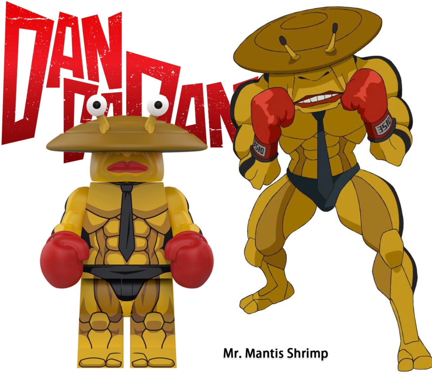 ⭐️⭐️ MINIFIGURE DANDADAN UNIVERS: MR. MANTIS SHRIMP ⭐️⭐️custom