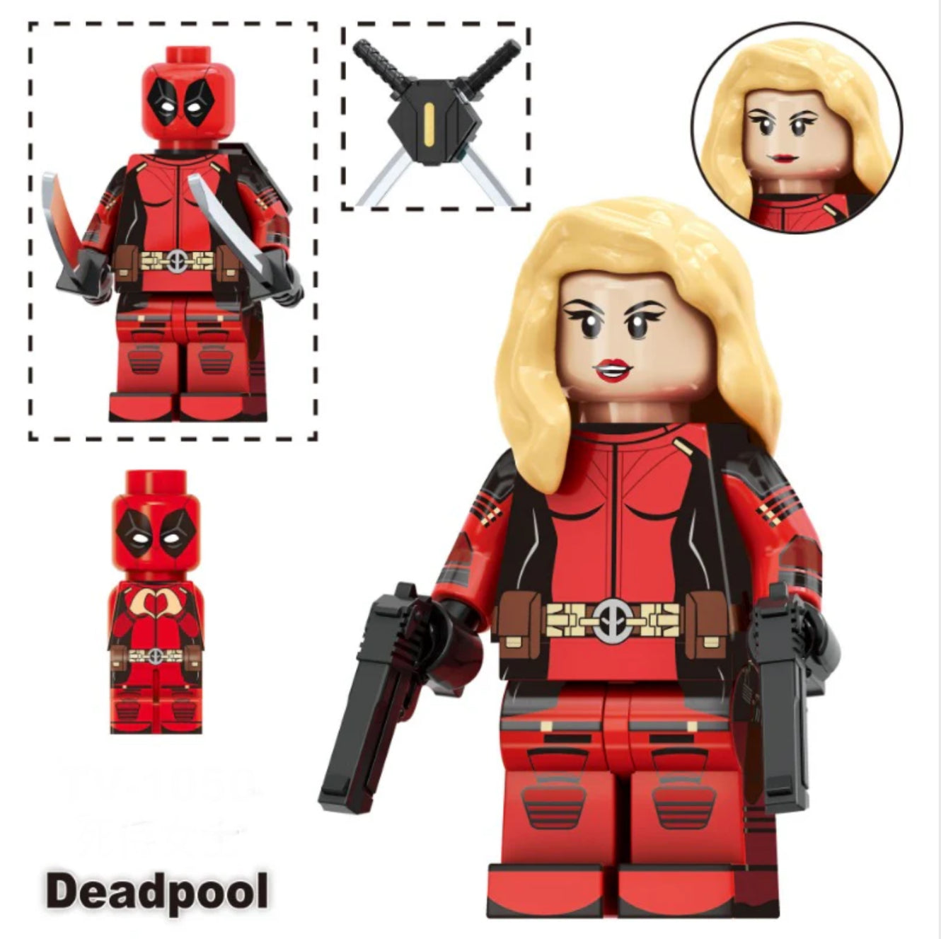 MINIFIGURE MARVEL DEADPOOL UNIVERS : LADY DEADPOOL custom