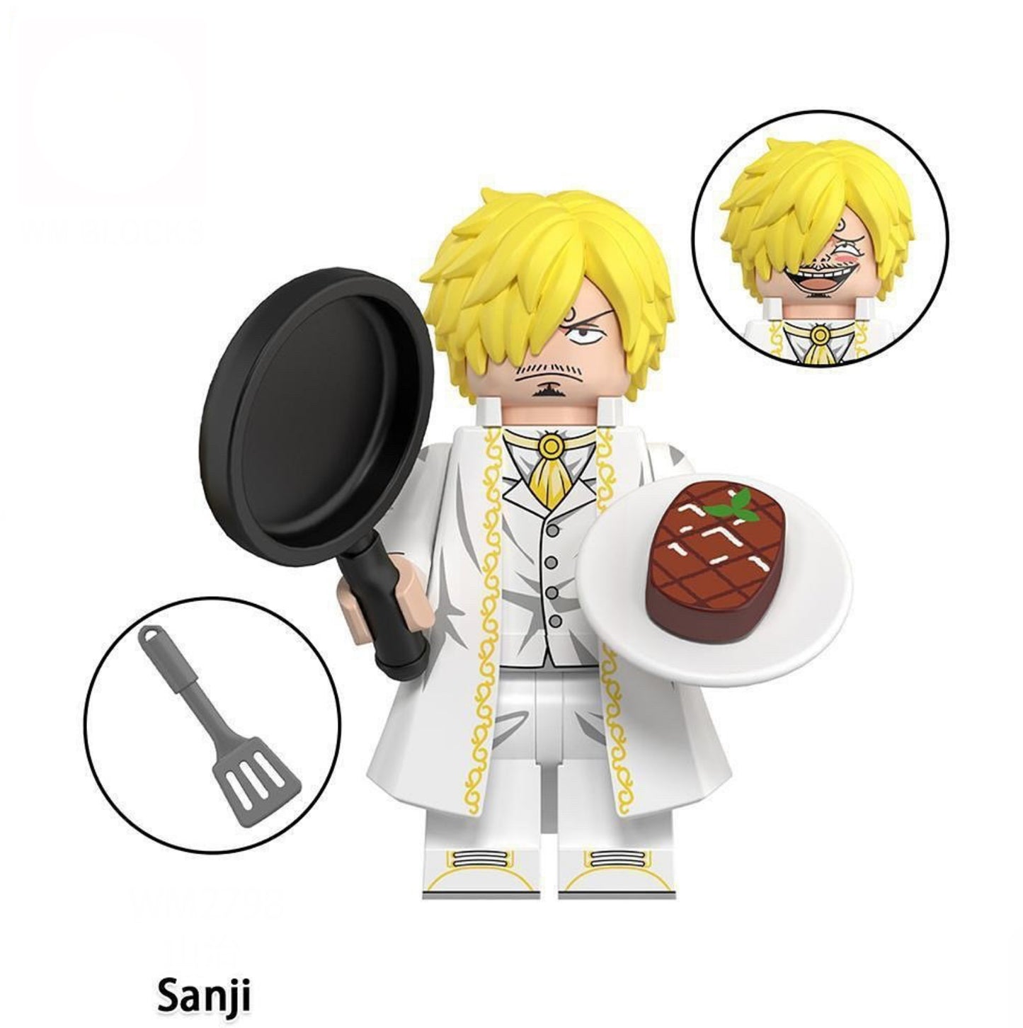 PREVENTE♥️♥️BIG MINIFIGURE ONE PEACE UNIVERS: SANJI ♥️♥️custom Disponibilité février 2025