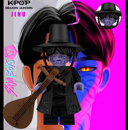 ♥️♥️♥️MINIFIGURE K-POP DÉMON HUNTER UNIVERS : JINU ♥️♥️♥️custom