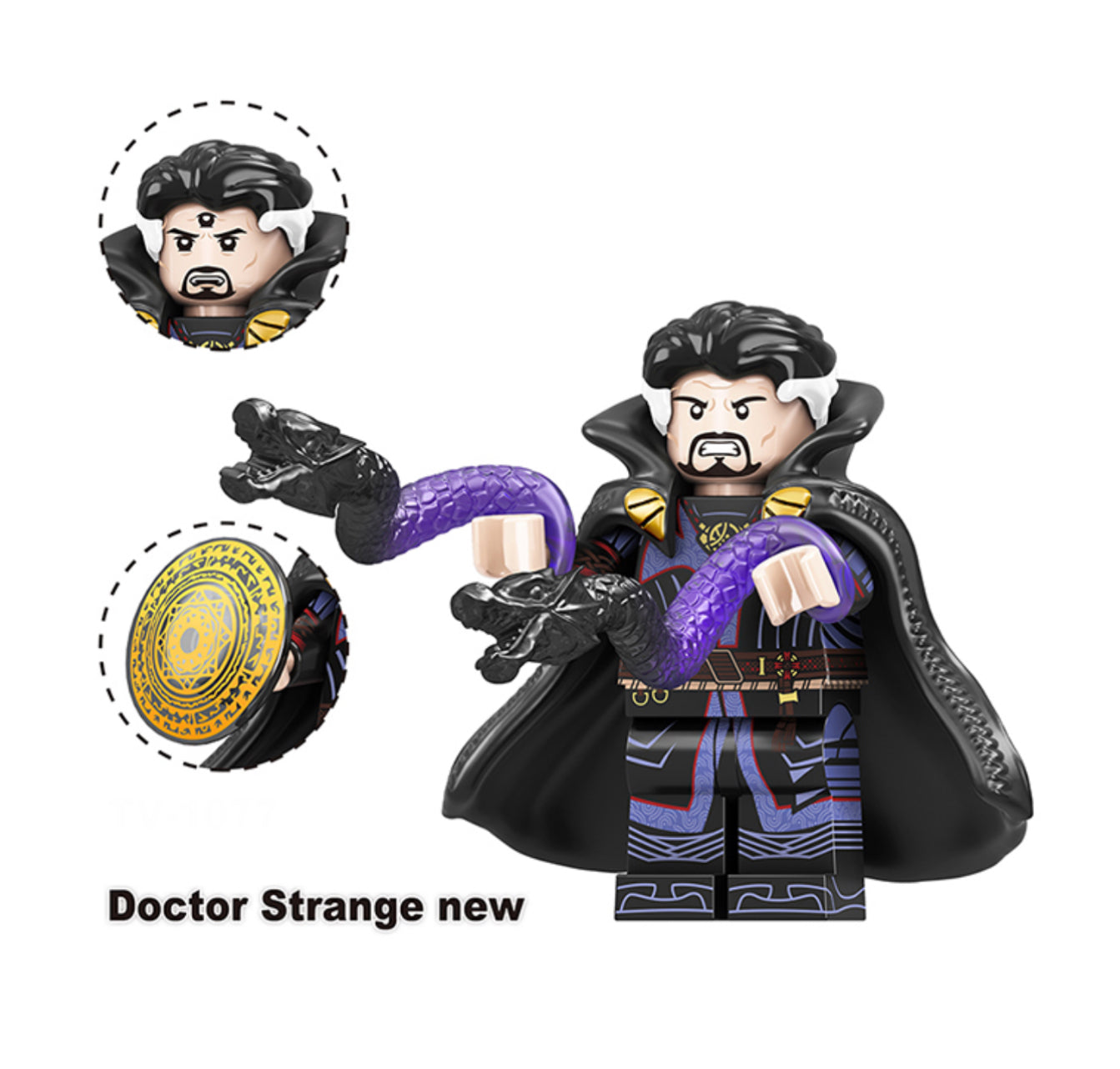 PREVENTE MINIFIGURE MARVEL UNIVERS: DOCTEUR STRANGE TEMPEST "Fortnite"custom Disponibilité Juin 2025