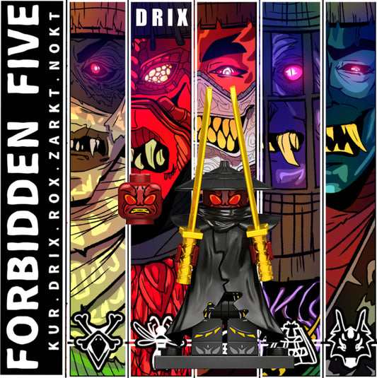 PREVENTE♥️♥️♥️MINIFIGURE NINJAGO UNIVERS: DRIX FORBIDDEN FIVE ♥️♥️♥️CUSTOM DISPONIBILITÉ FIN SEPTEMBRE 2025