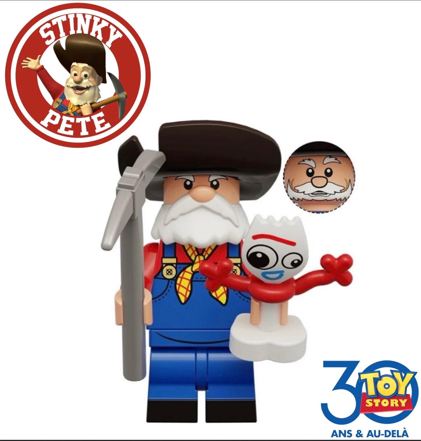 PREVENTE MINIFIGURE DISNEY TOY STORY UNIVERS: STINKY PETE (Papi Pépite) CUSTOM Disponibilité mi-septembre 2026