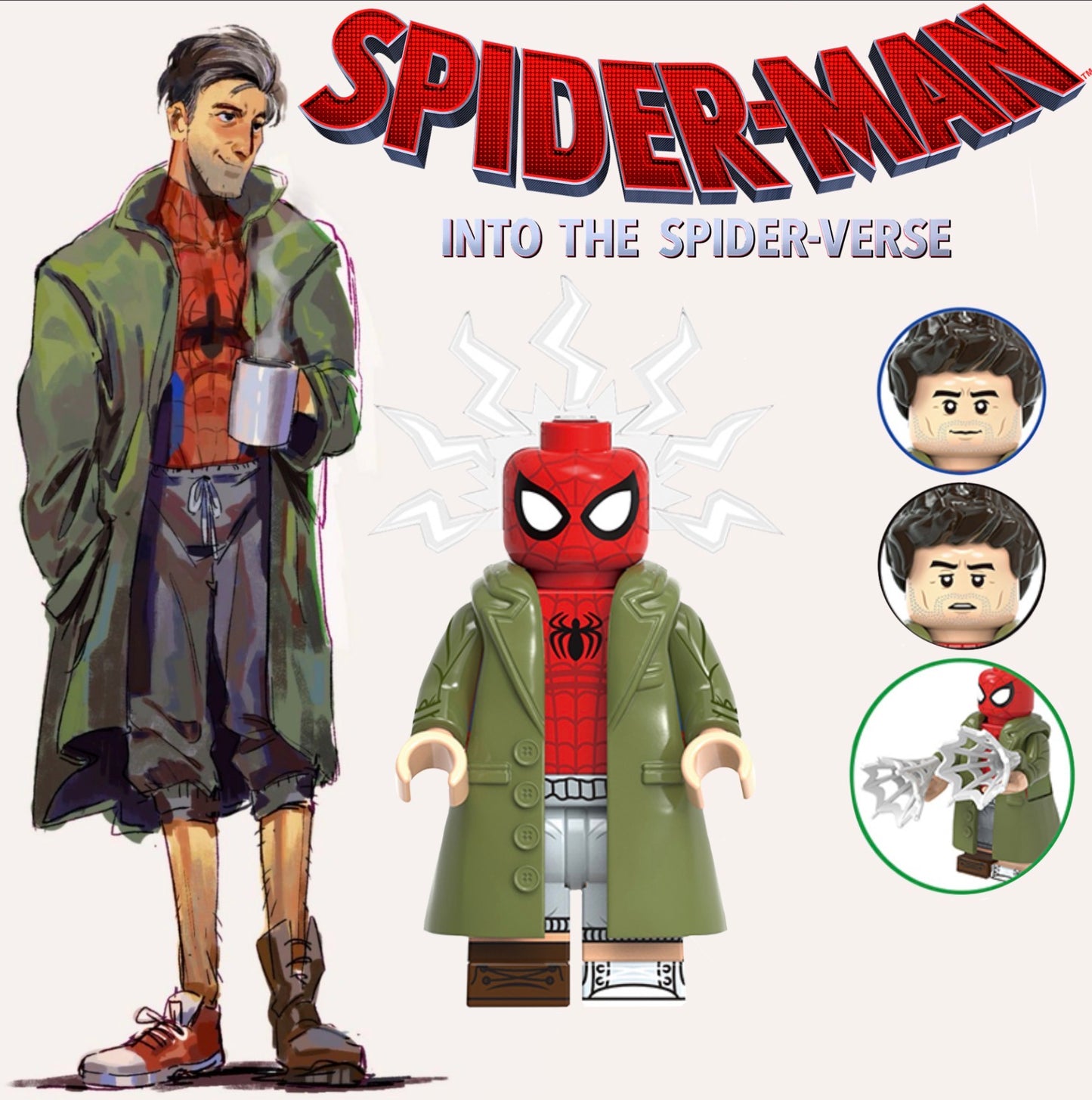 PREVENTE MINIFIGURE MARVEL UNIVERS: SPIDER-MAN PETER B PARKER  Custom Disponibilité mi-septembre 2026