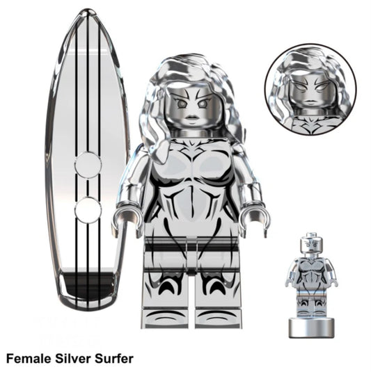 ♥️♥️MINIFIGURE FANTASTIC FOUR: SILVER D’ARGENT (FEMALE) ♥️♥️custom