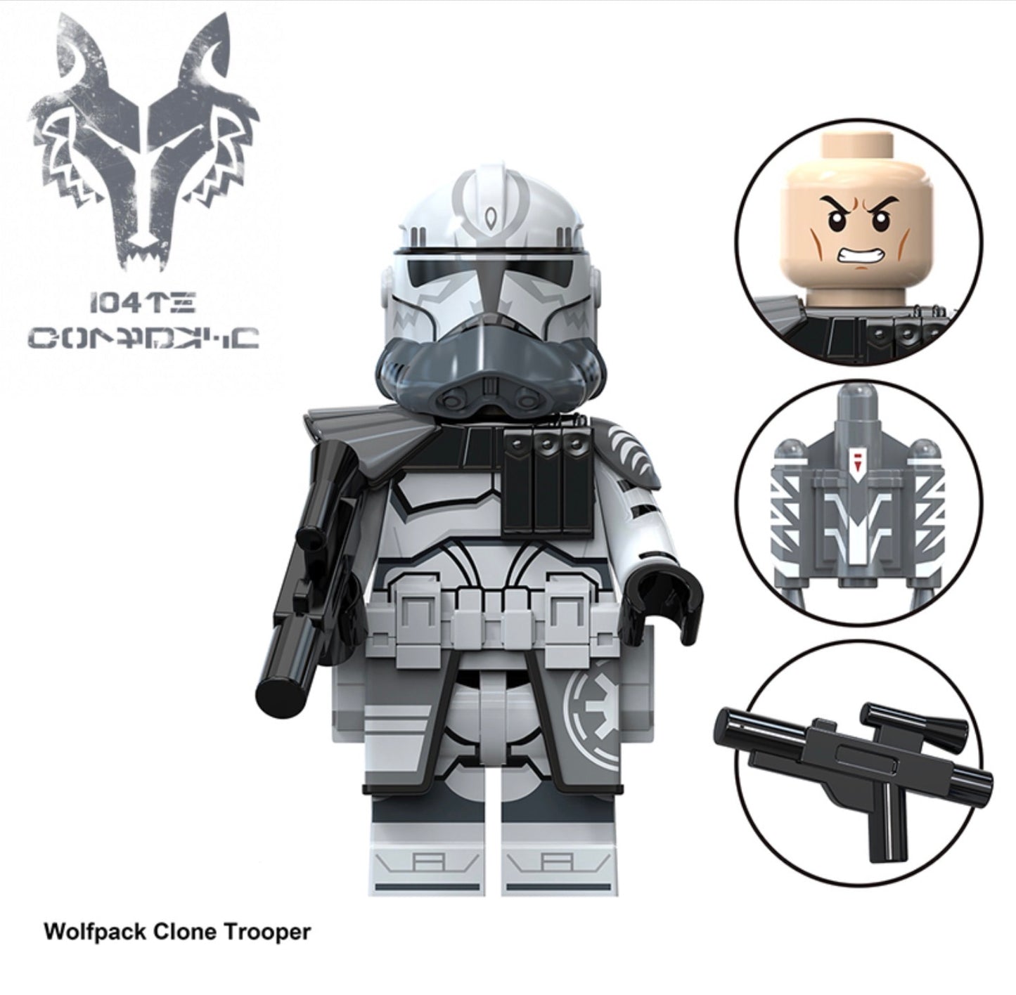PREVENTE MINIFIGURE STAR WARS UNIVERS: 104th WOLFPACK CLONE TROOPER Custom Disponibilité mi-juin 2026