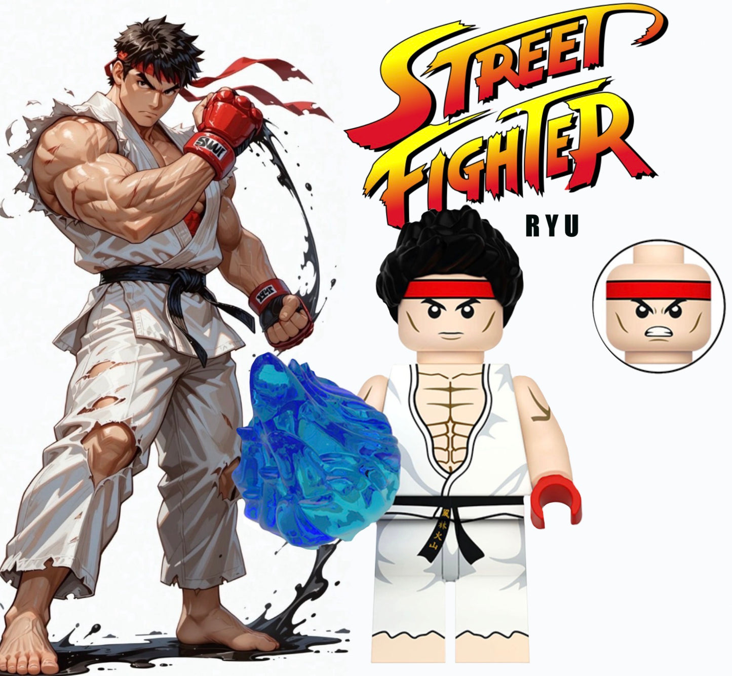 PREVENTE MINIFIGURE STREET FIGHTER: RYU Custom Disponibilité Octobre 2026