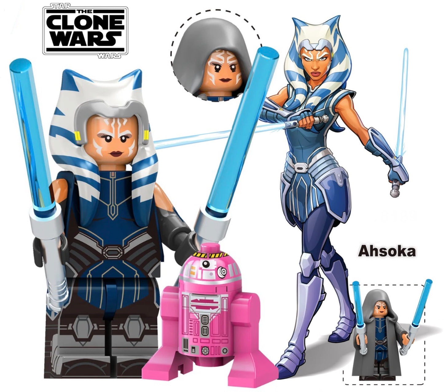 PREVENTE MINIFIGURE STAR WARS UNIVERS: AHSOKA TANO Custom Disponibilité juin 2026