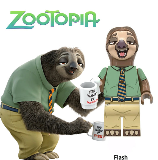 ⭐️ ⭐️ DISNEY MINIFIGURE ZOOTOPIA UNIVERS: FLASH ⭐️ ⭐️ custom
