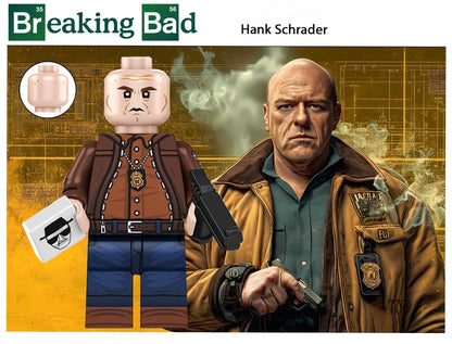 MINIFIGURE BREAKING BAD UNIVERS: HANK SCHRADER custom
