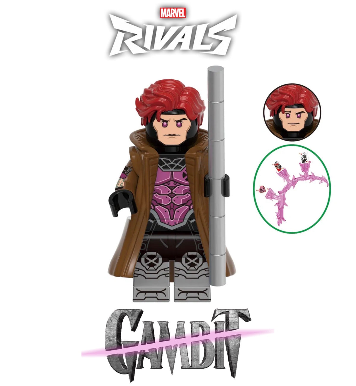PREVENTE MINIFIGURE MARVEL UNIVERS: GAMBIT RIVALS Custom Disponibilité Novembre 2026