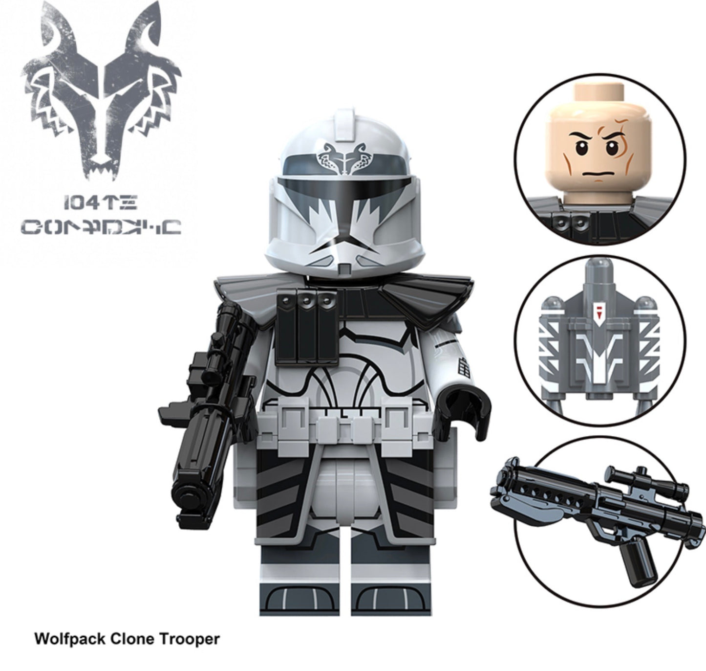 PREVENTE MINIFIGURE STAR WARS UNIVERS: 104th WOLFPACK CLONE TROOPER Custom Disponibilité mi-juin 2026