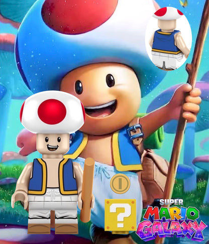 MINIFIGURE SUPER MARIO GALAXIE UNIVERS: TOAD custom