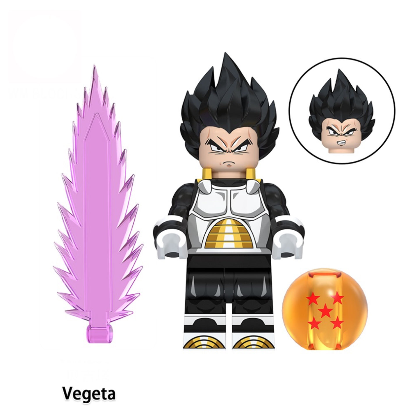 MINIFIGURE DRAGON BALL Z UNIVERS:  VEGETA Custom