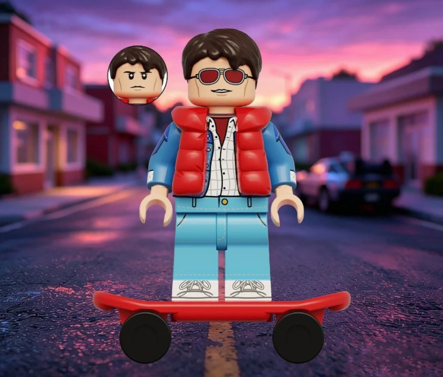 MINIFIGURE BACK TO THE FUTURE : MARTY MCFLY custom