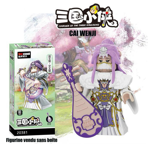 MINIFIGURE "COURAGE DES TROIS ROYAUMES" UNIVERS: CAI WENJI (VENDU SANS BOÎTE)CUSTOM