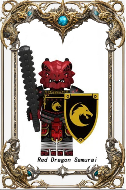 PREVENTE MINIFIGURE MÉDIÉVALE UNIVERS: RED DRAGON SAMOURAÏ Custom Disponibilité fin septembre 2025