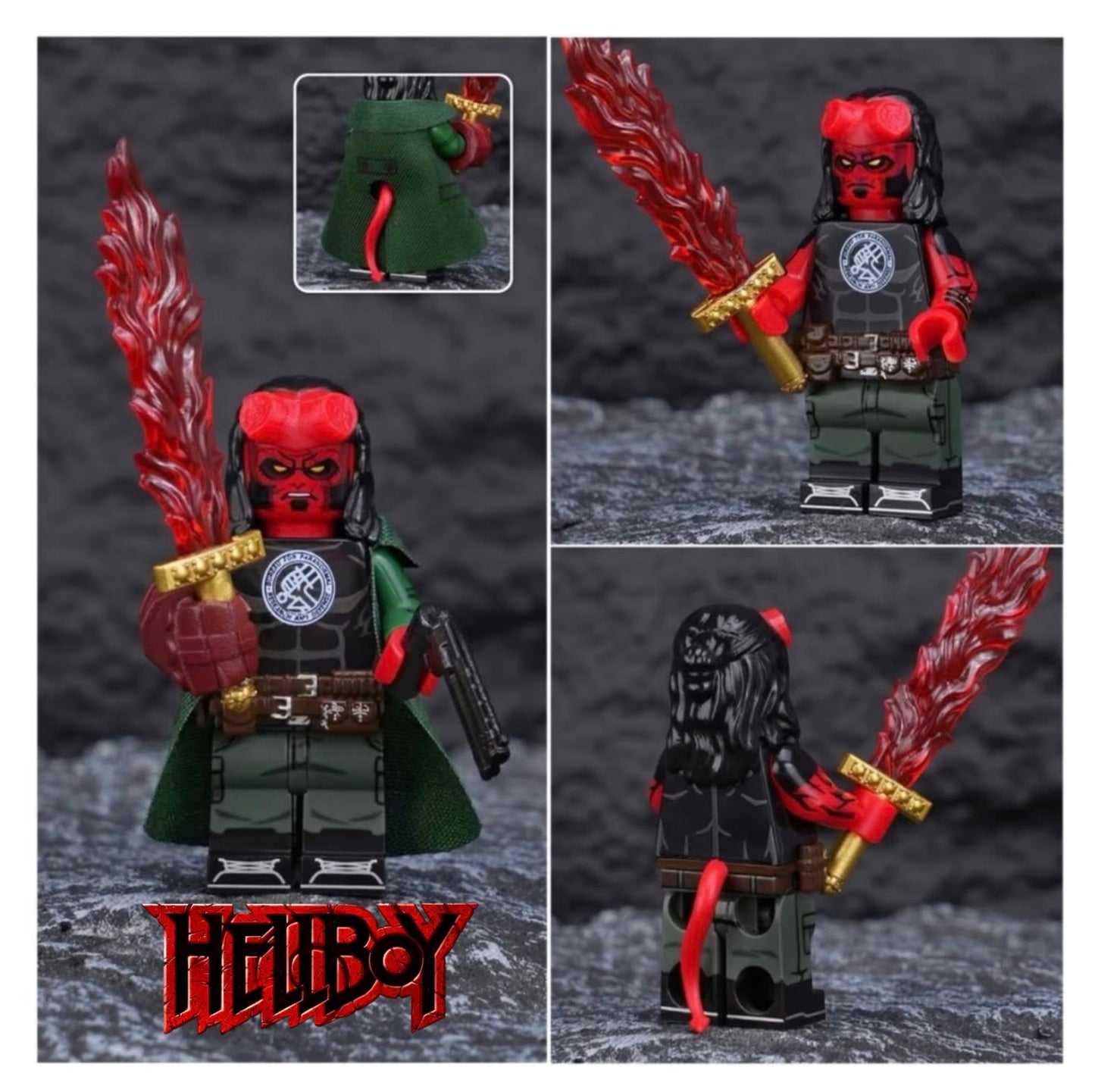 PREVENTE MINIFIGURE MOVIE/TV/HORREUR UNIVERS: HELLBOY (version A) custom Disponibilité mi-juillet 2026