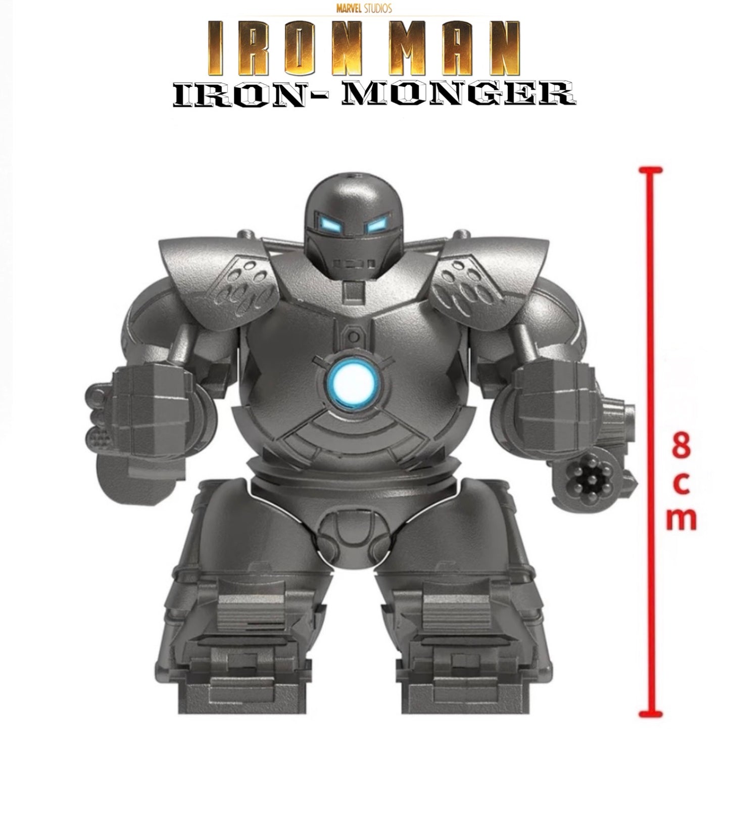 PREVENTE BIG MINIFIGURE MARVEL UNIVERS: IRON-MONGER (crimsom dynamo) Custom Disponibilité mi-septembre 2026