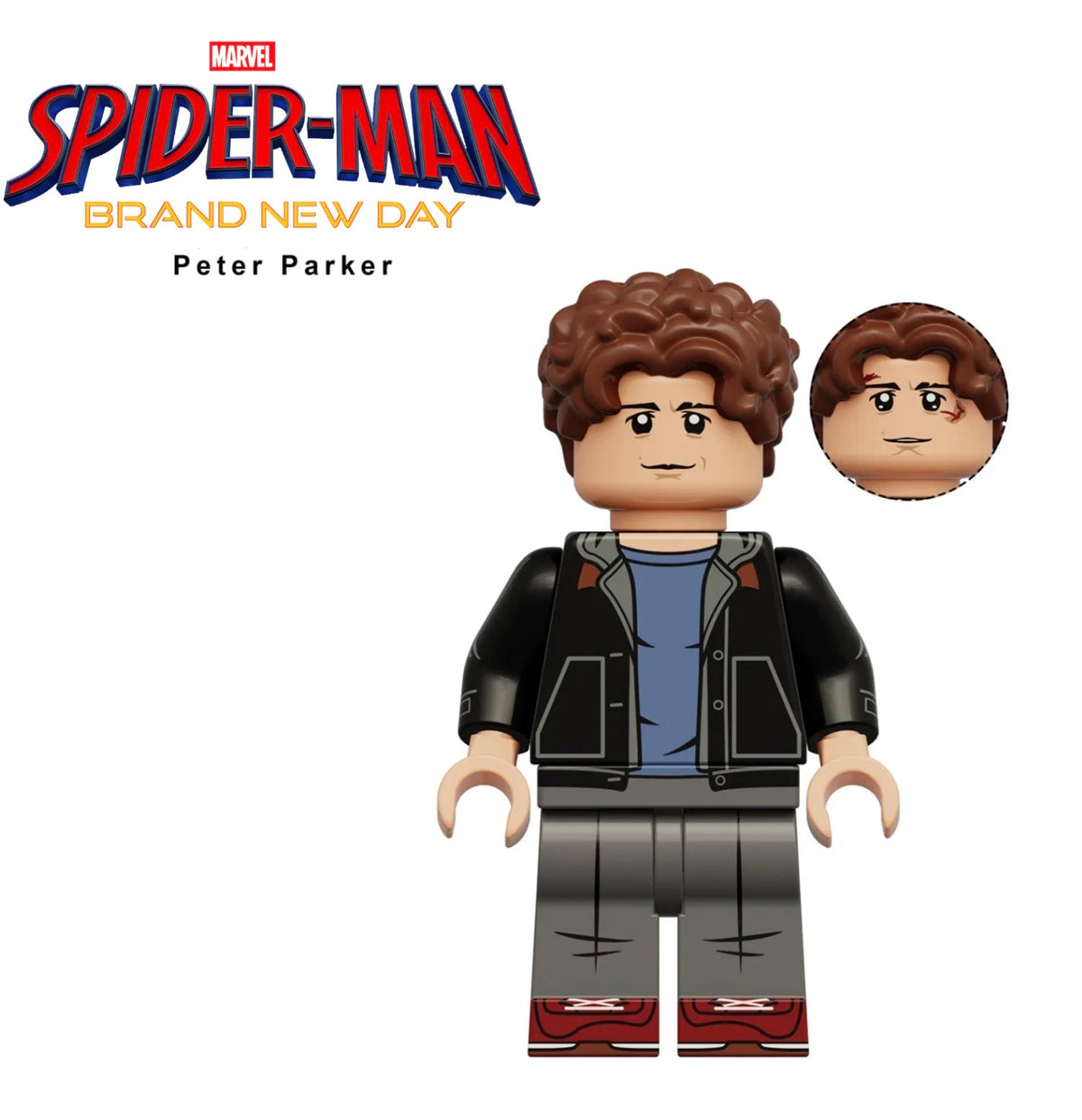 PREVENTE⭐️⭐️MINIFIGURE MARVEL UNIVERS: PETER PARKER ⭐️⭐️Custom Disponibilité novembre 2026